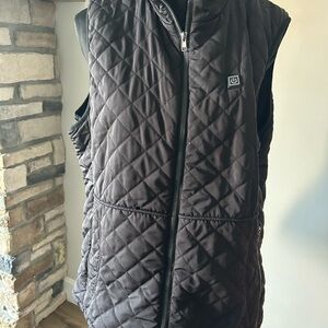 Black Quilted Vest